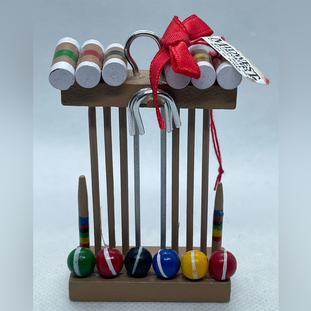 Vintage Midwest
Croquet & Horseshoe
Set Christmas Ornament
3" NWT Rare HTF
